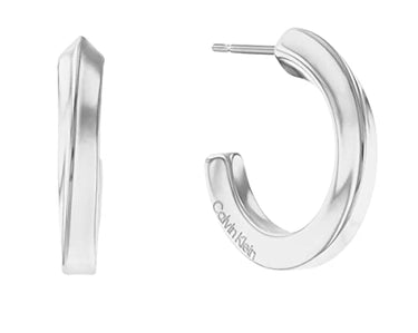 Calvin Klein Creolen für Damen Kollektion TWISTED RING aus Edelstahl - 35000310 im Sale